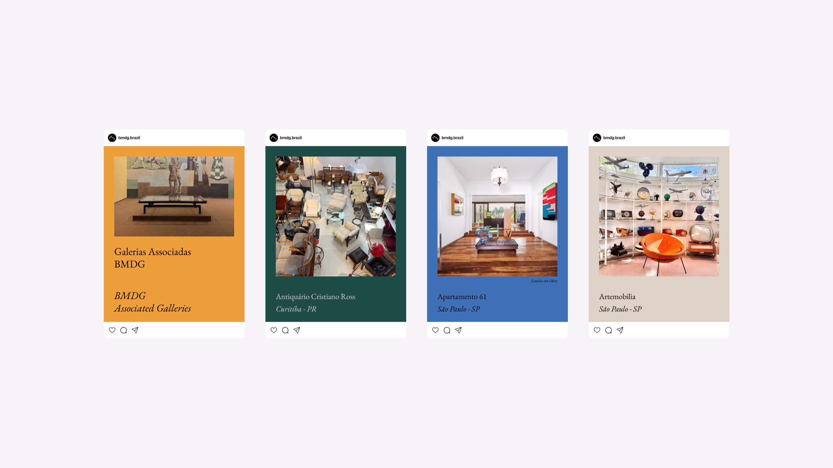 BMDG — Visual compositions with furniture and brand